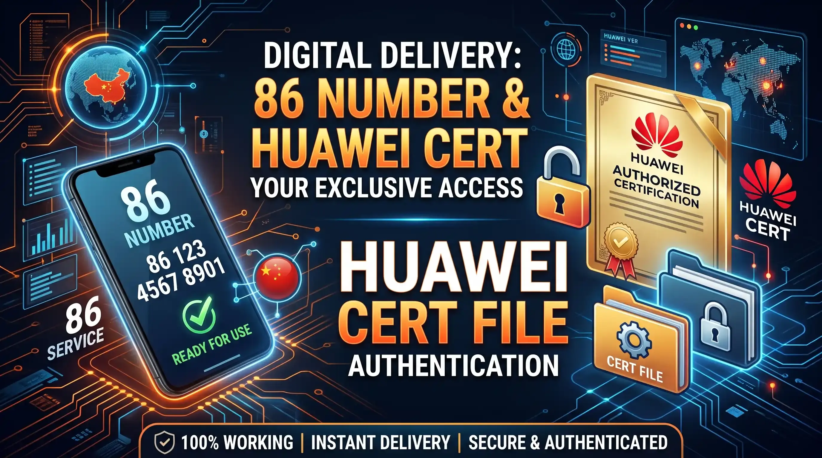 Number service starting with 86 / Huawei Cert File